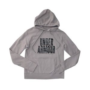 UNDER ARMOUR Women's Grey Long Sleeve Hoodie Small